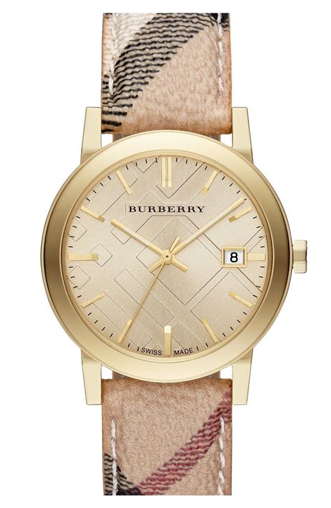 burberry watch pink gold|burberry gold watch nordstrom.